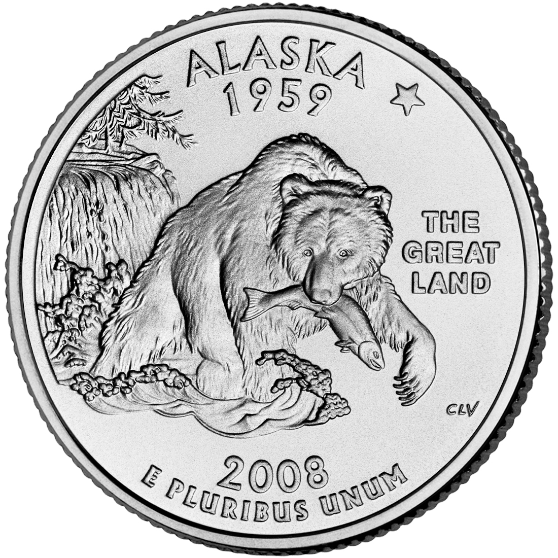 Alaska Quarter Reverse