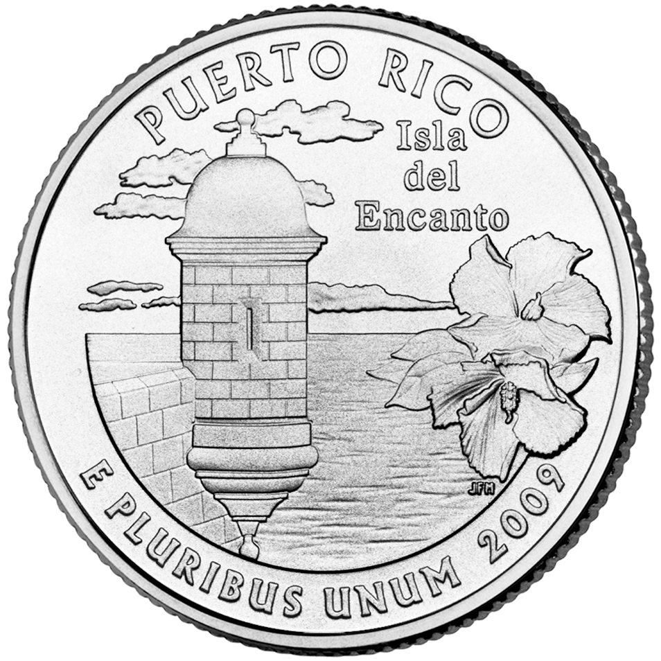 Puerto Rico Quarter Reverse