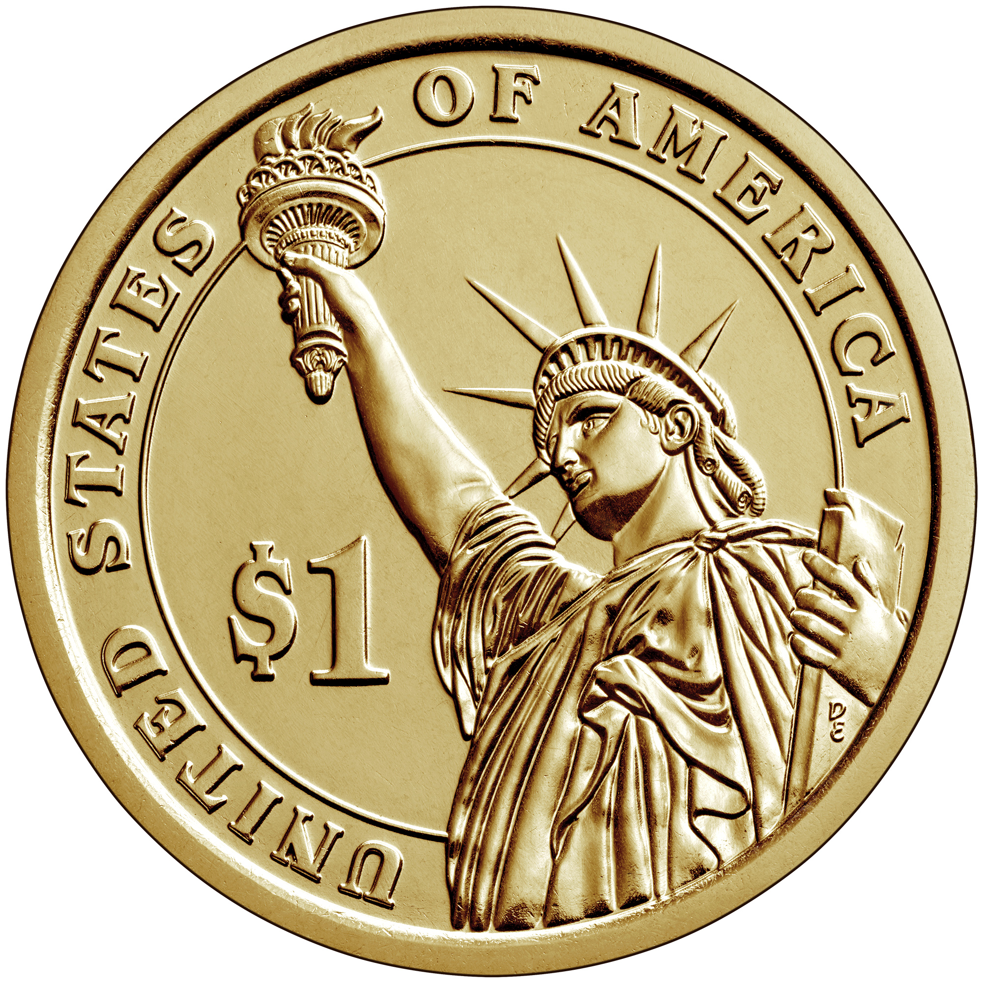Presidential $1 Coin Reverse