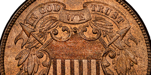Two-Cent Coin Inscription